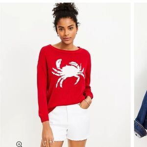 Loft red crab sweat new with tag